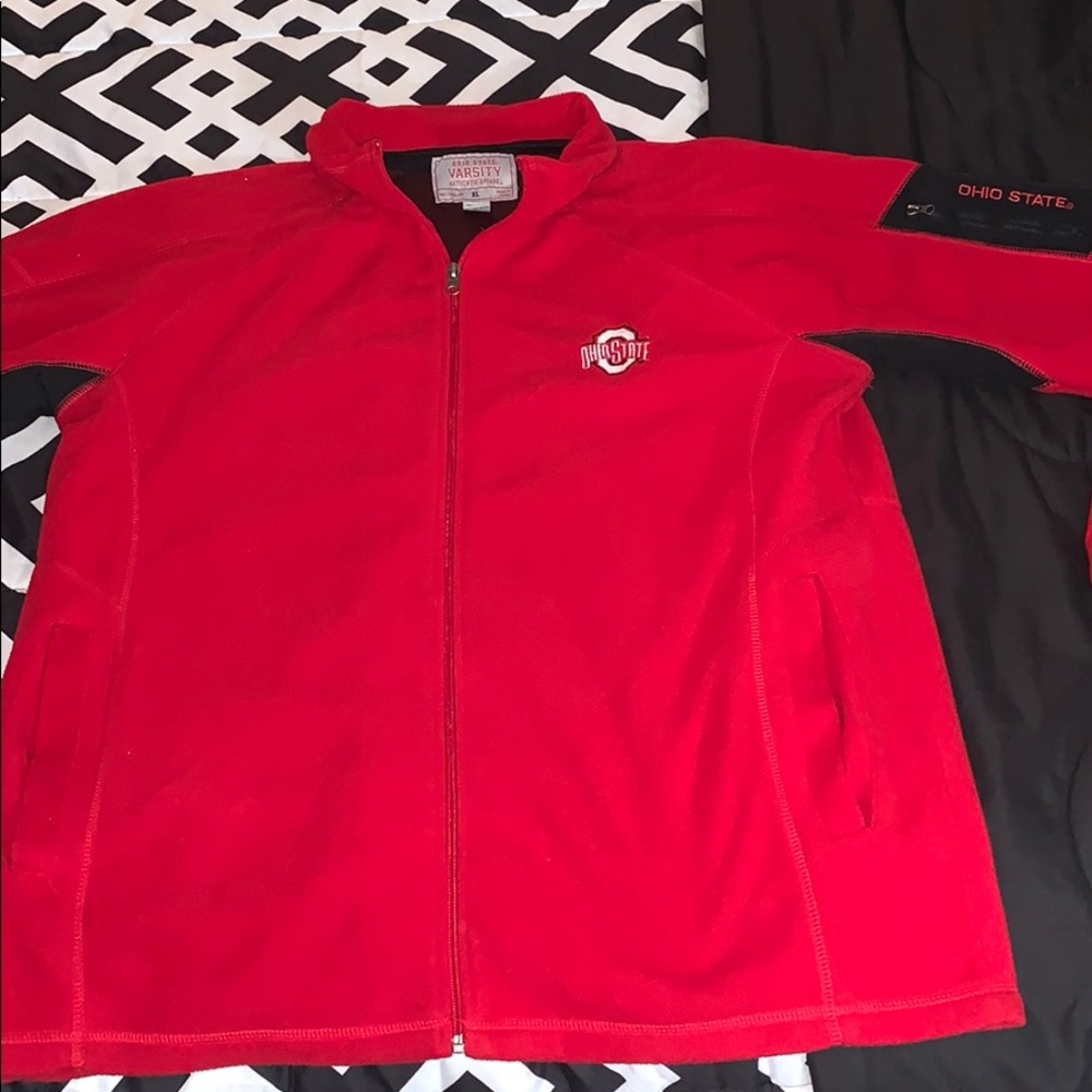 Ohio State fleece zip up jacket